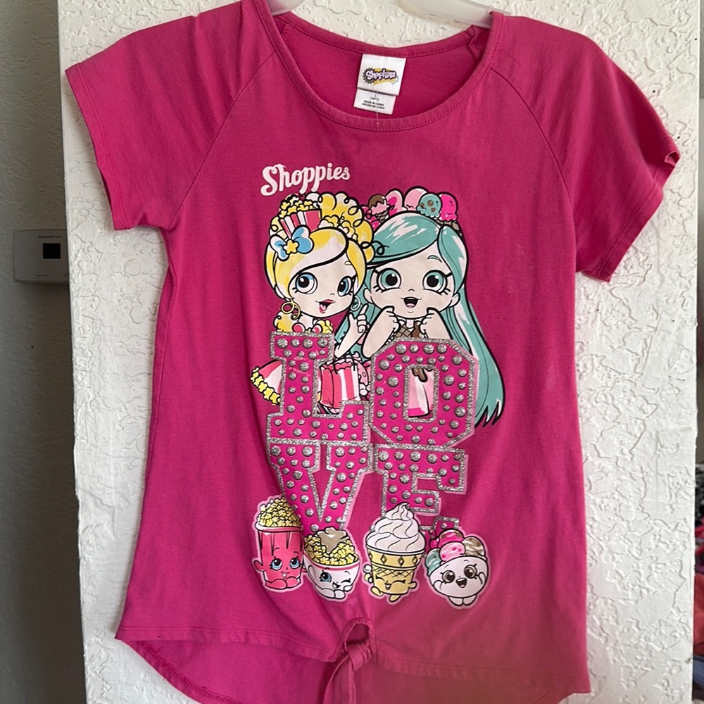 Girls shopkins cute tee size 10/12